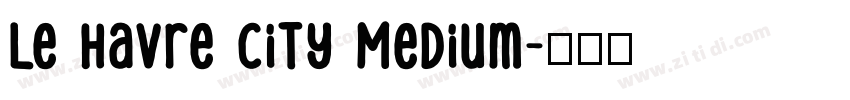 Le Havre City Medium字体转换